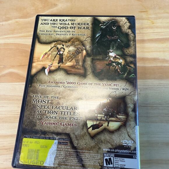 PS2 PLAYSTATION 2 GOD OF WAR  GREATEST HITS Video Game - Picture 6 of 7